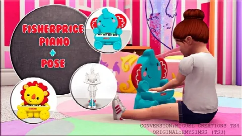Fisherprice Piano (sound) + Pose