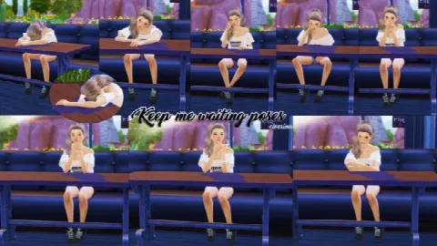 Keep me waiting poses