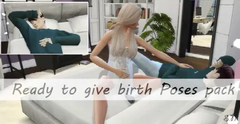 Ready to give birth poses