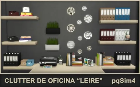 Leire office clutter