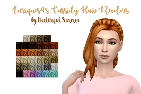 Enriques4’s Cassidy hair recolors