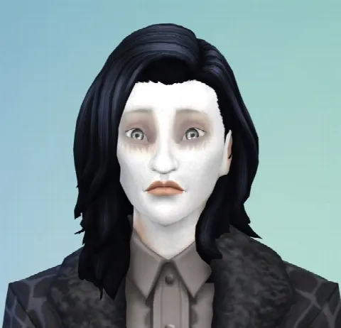 Simple white facepaint