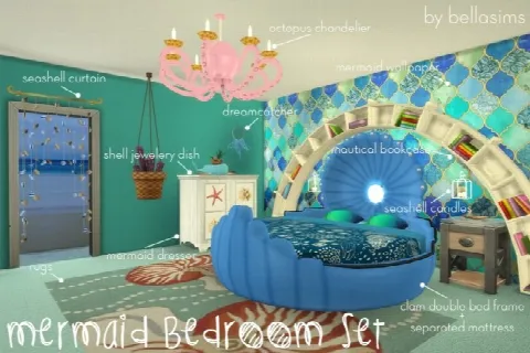 Mermaid bedroom set