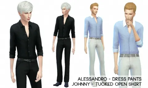 Male pants and shirt