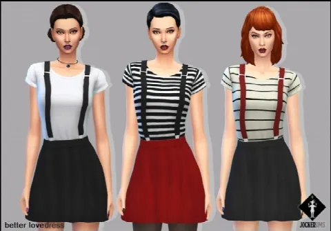 Better Love Dress with 3D suspenders
