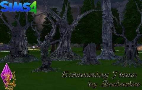 Screaming Trees by Ladesire Thesims3, Sims 4 decor CC – image 3