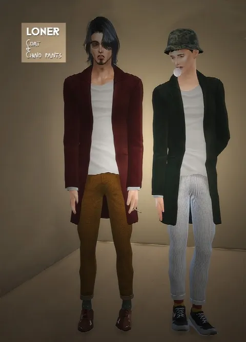 Male Coat & Chino Pants