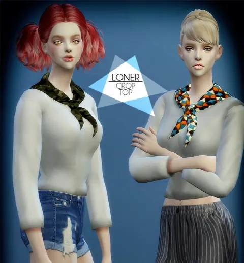 Scarf Crop Top