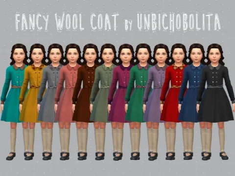 Fancy classic wool coat at