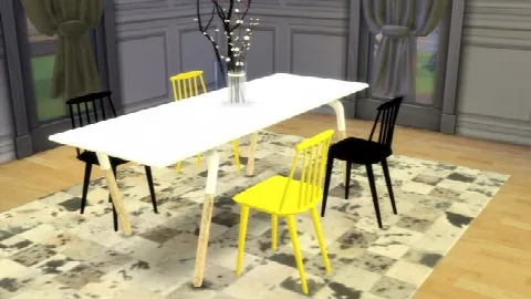 J77 Chair by Hay, Sims 4 furniture CC – image 3