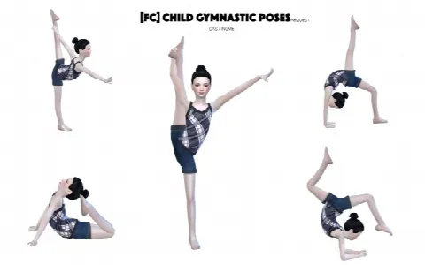 Children Gymnastic Poses