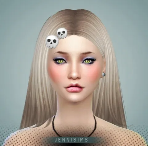 Skull hairpin