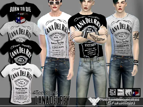 PZC Lana del Rey Tee Shirts Set
