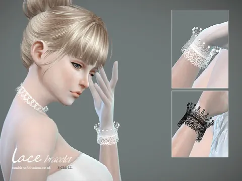 Lace bracelet & gloves