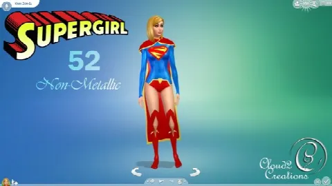 Supergirl 52 Non-Metallic costume