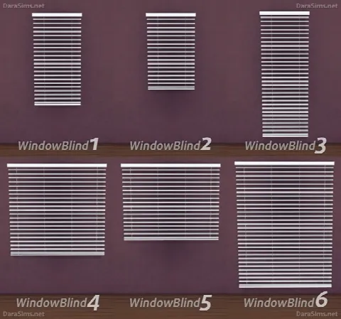 Window blinds by Darasims, Sims 4 decor CC – image 3
