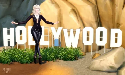 Hollywood Set: Jurassic Park, Sign, Dresstrailer, Dog