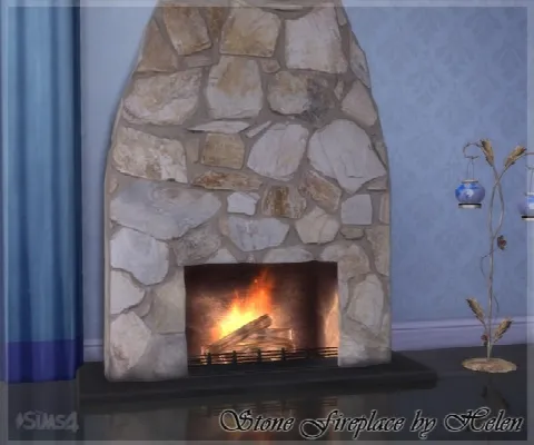 Stone Fireplace