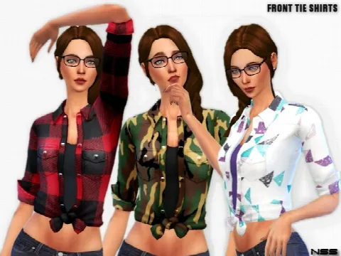 FRONT TIE SHIRTS
