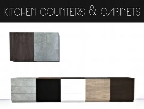 Kitchen counters & cabinets