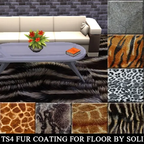 Fur coating for floor