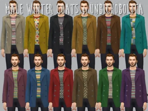 Male winter coats at