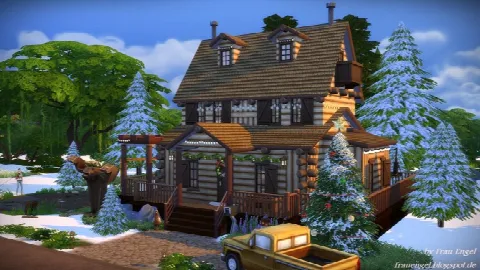 Christmas Log Cabin