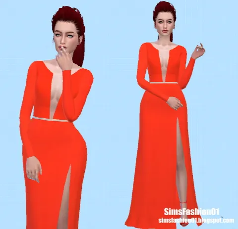 Orange Dress