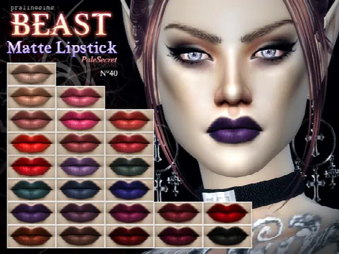 BEAST Matte Lipstick 25 Colors N40