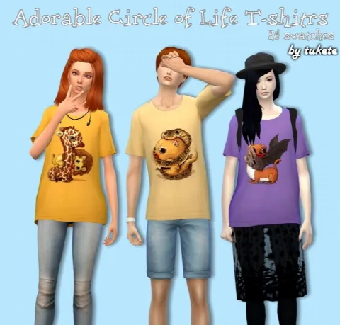 Adorable Circle of Life T-shirts