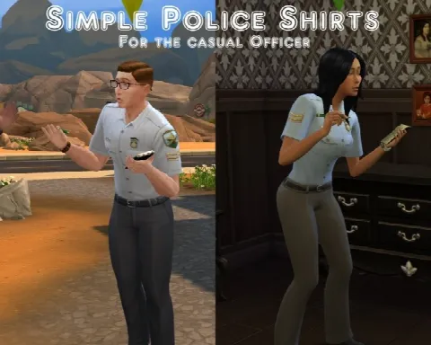 Simple Police Shirts