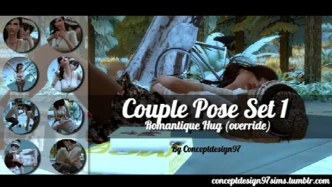 Couple Pose Set 1 – Romantic Hug