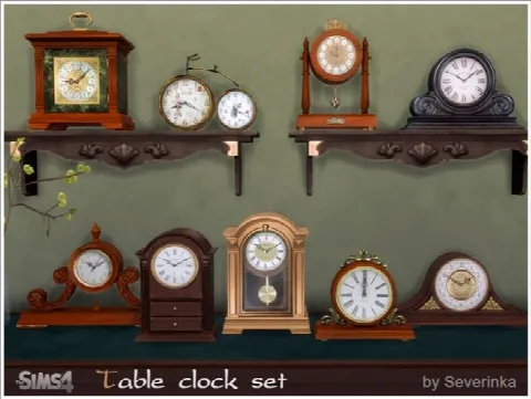 Table clock set