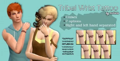Tribal Wrist Tattoo