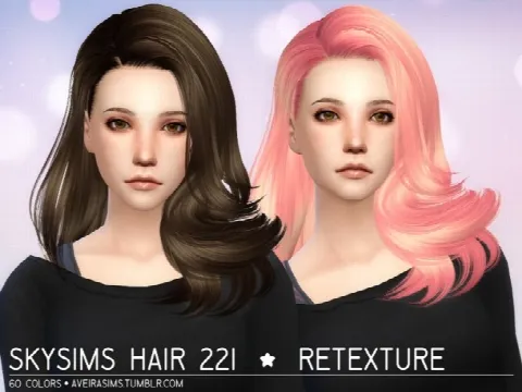 Skysims Hair 221 Retexture