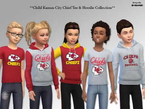 Child Kansas City Chief Tee & Hoodie Collection