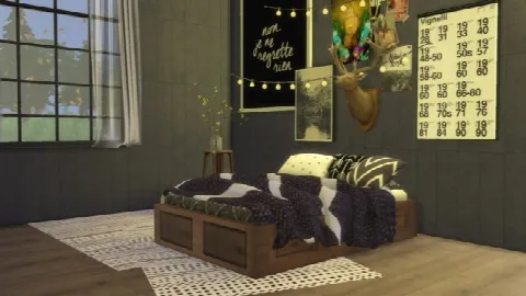 Basic Wooden Double Bed Frame