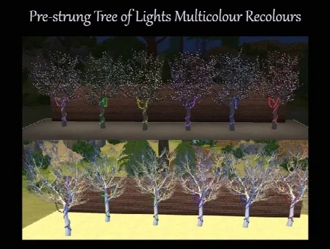 Pre-Strung Tree of Lights Multicolour Recolours
