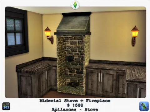 Medieval stove + Fireplace