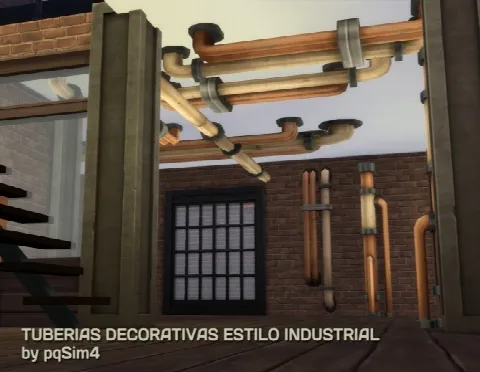Industrial pipes deco