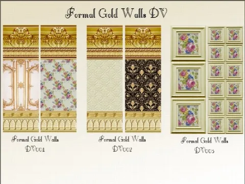 Gold Formal Walls And Floors