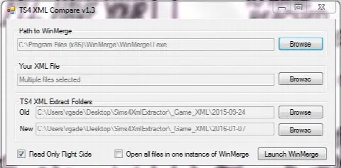TS4 XML Compare Version 1.3