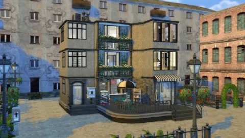 Apartment with coffee shop