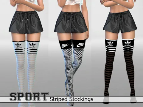 30 Athletic Striped Stockings Pack