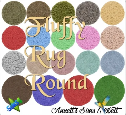Fluffy Rugs Round