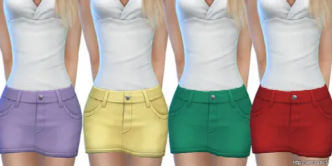 Mini Denim Skirts