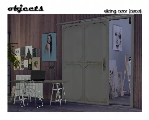 Sliding door deco