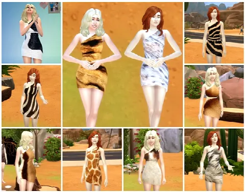 Prehistoric coat dress