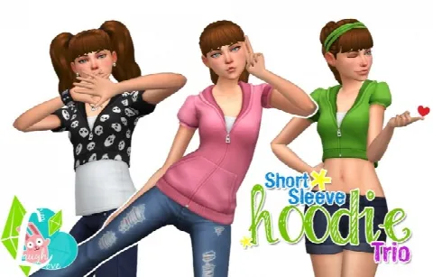 Short Sleeve Hoodie Trio