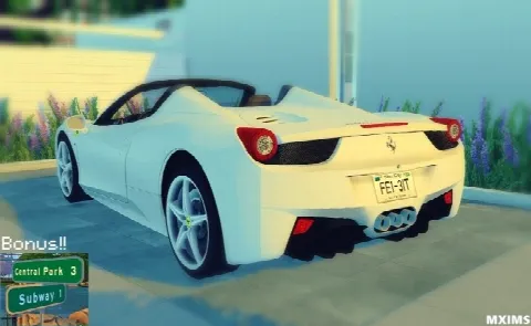 Ferrari 458 Spider and NYC Street Signs